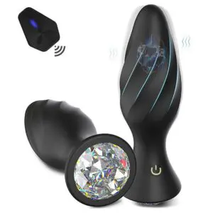 PLUG ANAL COM VIBRADOR E CONTROLE REMOTO