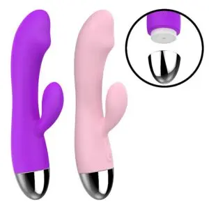 VIBRADOR DE PONTO G E CLÍTORIS RECARREGÁVEL