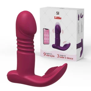 Vibrador de Ponto G e Clitóris com Vai e vem - Lillie - APP