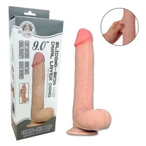 Pênis Realístico com Dupla Camada 9.0" - Tamanho 23,1 X 4,0 cm