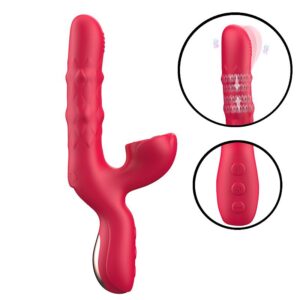 Vibrador de Ponto G e Clitóris com Vai e Vem de Anel - Dedilhar / Vem Cá - Minnie