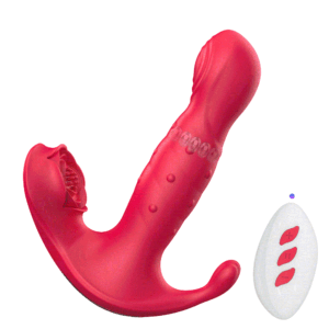Vibrador de Ponto G e clitóris com Vai e Vem de Anel - Dedilhar / Tapping - Petty-B