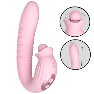 Vibrador de Ponto G e clitóris com Rotação e Vai e vem - Tiffany