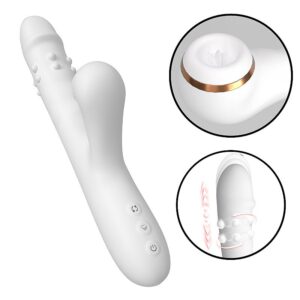 Vibrador de Ponto G e Clitóris com Vai e Vem de Esferas