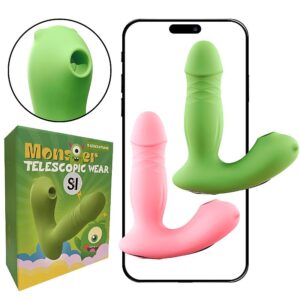 Vibrador de Ponto G e Clitóris com Pulsação / Vai e vem - À Longa distância - APP