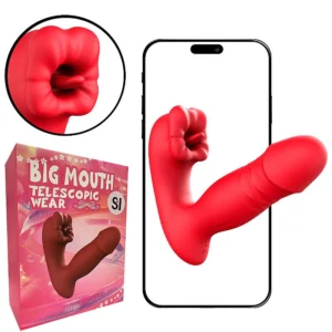 Vibrador de Ponto G e Clitóris com Língua / Vai e vem - À Longa distância - APP