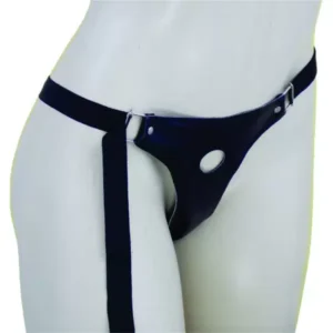 Cinta de Couro para Pênis com Escroto