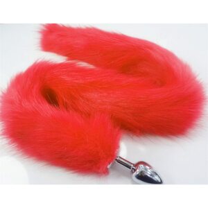 Plug Anal Rabo de Raposa - Vermelho 81 cm