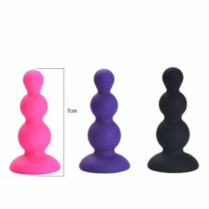 Plug Escalonado em silicone - Tamanho P - 7,5x2,7