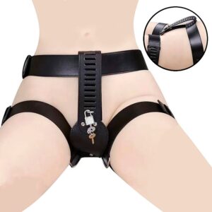 Cinta de Castidade de couro Ajustáveis / Feminino