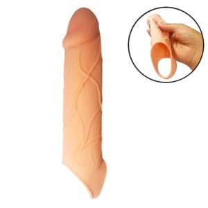 Capa Peniana com Anel de Silicone - 18,0 x 4,0cm