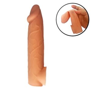 Capa Peniana com Anel de Silicone - 17,5 x 3,5cm