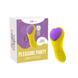 Pleasure Panty Wellness Calcinha Vibratória Amarelo e Roxo
