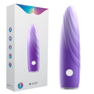 Bullet Colorido com Textura - Recarregável - 10,3 X 2,6