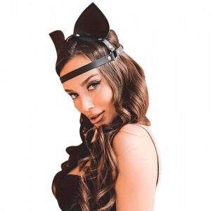 Acessório Harness de Couro - Orelhas de Gato