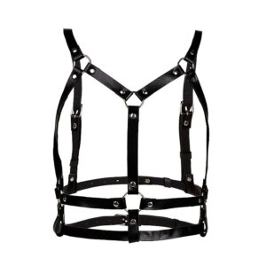 Harness com Contorno de Busto em Couro 3