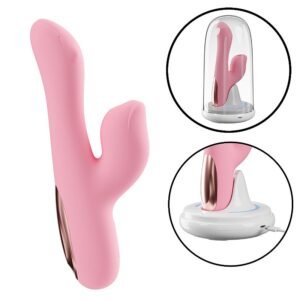 Vibrador de Ponto G e Clitóris / Pulsação com Case Recarregável - Little Fox 18,5 x 3,2cm