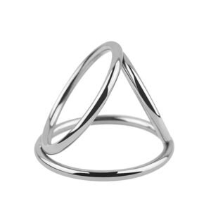 Anel Peniano de Aço Inoxidável Duplo - 5.0 x 3.7