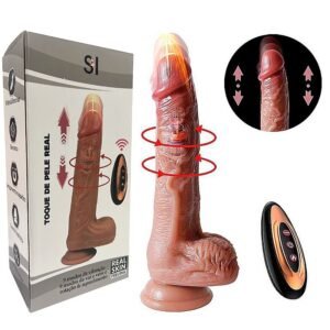Pênis Realístico em Silicone Líquido com Vai e Vem / Rotativo e Aquecimento