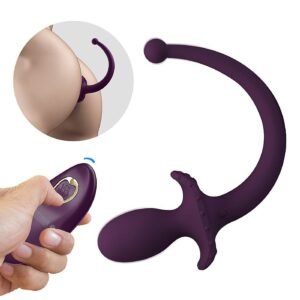 Plug Anal com Vibrador / Formato de Rabo com Controle Remoto